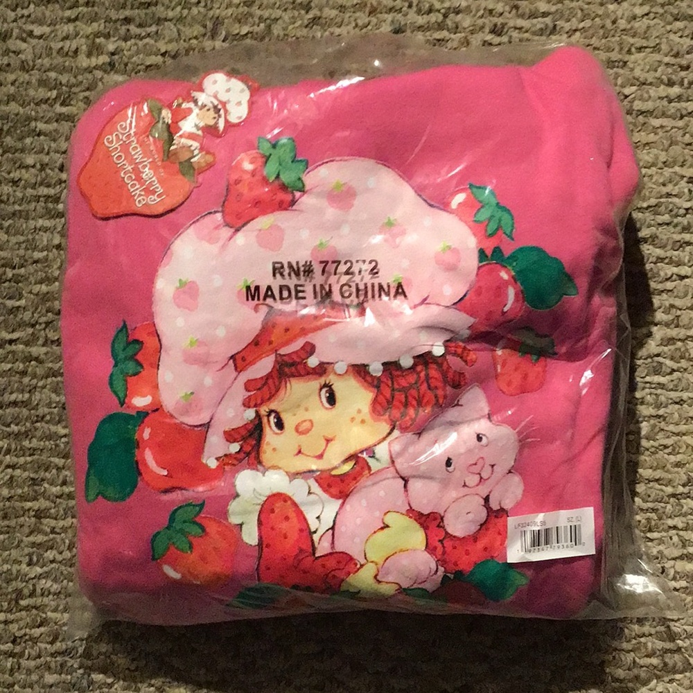 Licensed Strawberry Shortcake sweat outfits, hoodie and sweatpants.
